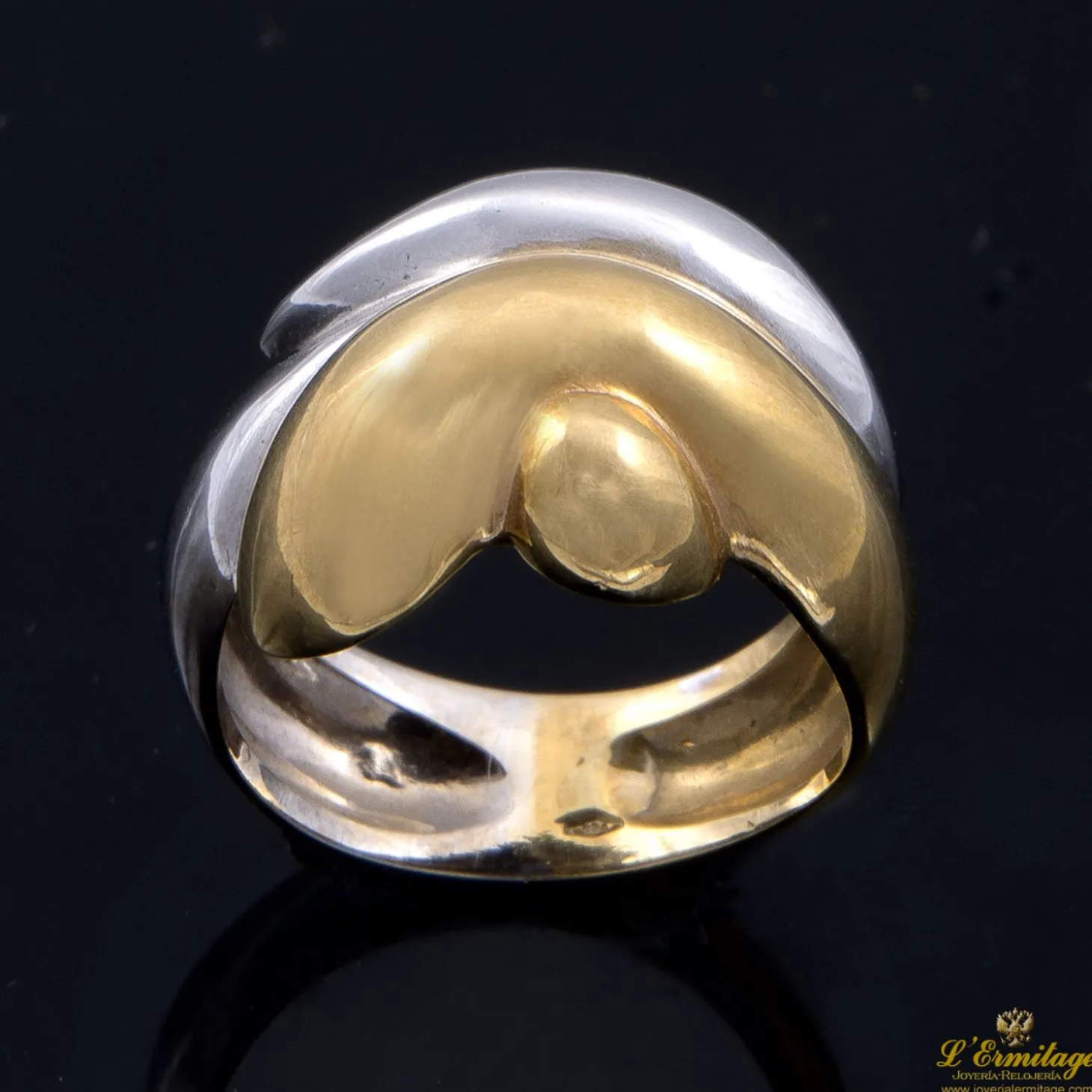 ANILLOS / SORTIJAS Sortija bombe en oro blanco y amarillo
