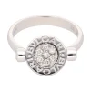 ANILLOS / SORTIJAS Sortija bulgari bulgari en oro blanco con onix y brillantes. Talla 53.