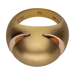 ANILLOS / SORTIJAS Sortija bulgari cabchon oro amarillo mate. Talla 53.