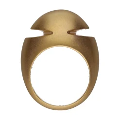 ANILLOS / SORTIJAS Sortija bulgari cabchon oro amarillo mate. Talla 53.