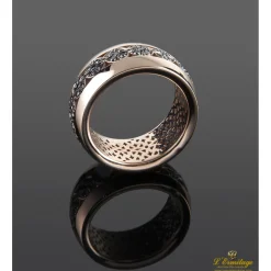 ANILLOS / SORTIJAS Sortija calada oro rosa y zafiros. Nº 15