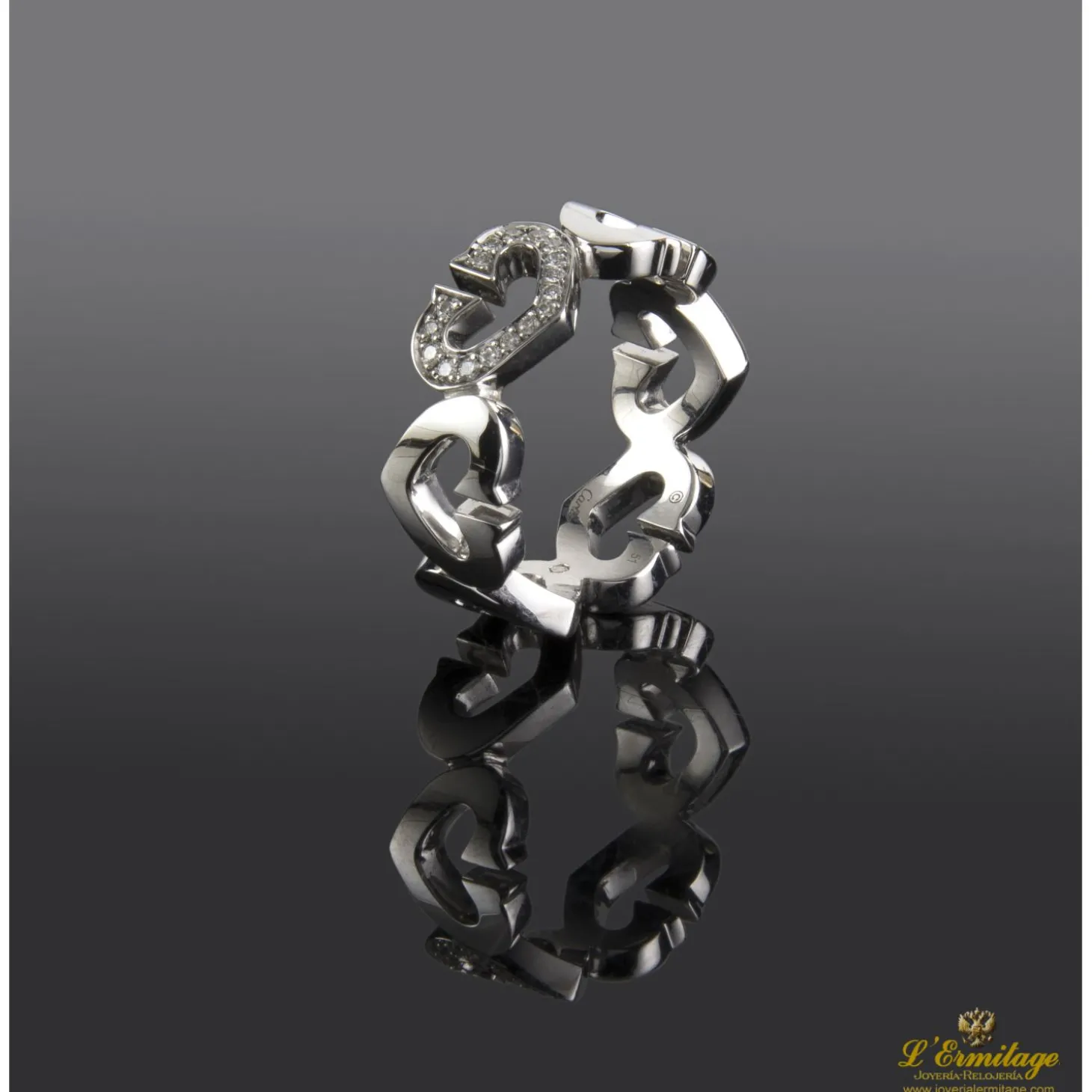 ANILLOS / SORTIJAS Sortija cartier oro blanco y diamantes