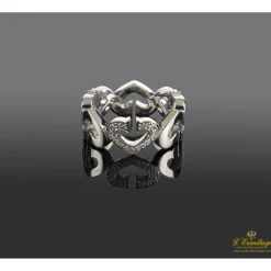 ANILLOS / SORTIJAS Sortija cartier oro blanco y diamantes