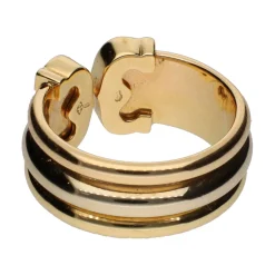 ANILLOS / SORTIJAS Sortija c de cartier en oro amarillo y oro blanco con brillantes. Talla 53.