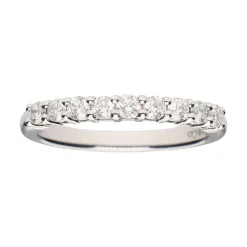 ANILLOS / SORTIJAS Sortija cintillo de tiffany en platino y brillantes.