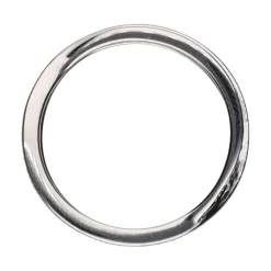 ANILLOS / SORTIJAS Sortija doble alianza en oro blanco con brillantes. Talla 14.