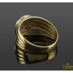 ANILLOS / SORTIJAS Sortija en oro amarillo y oro blanco con brillantes