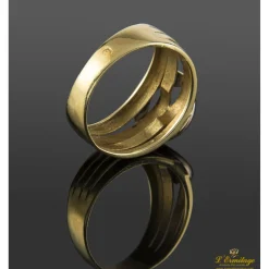 ANILLOS / SORTIJAS Sortija en oro amarillo y oro blanco con brillantes