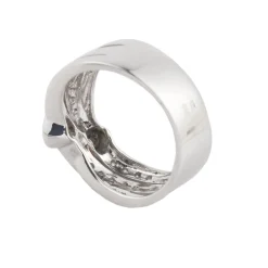 ANILLOS / SORTIJAS Sortija en oro blanco con brillantes. Talla 15.