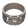 ANILLOS / SORTIJAS Sortija en oro blanco con brillantes. Talla 16.