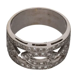 ANILLOS / SORTIJAS Sortija en oro blanco con brillantes. Talla 16.