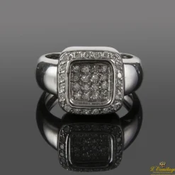 ANILLOS / SORTIJAS Sortija en oro blanco con brillantes