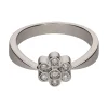 ANILLOS / SORTIJAS Sortija en oro blanco con brillantes. Talla 18.