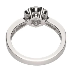 ANILLOS / SORTIJAS Sortija en oro blanco con brillantes. Talla 13.