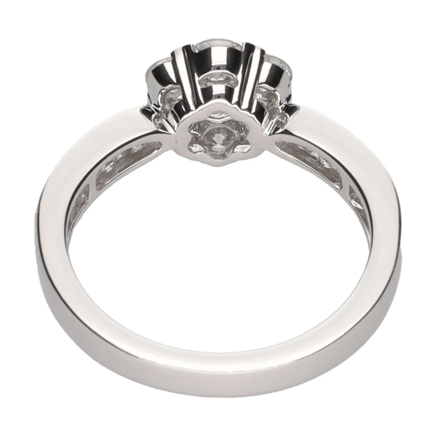 ANILLOS / SORTIJAS Sortija en oro blanco con brillantes. Talla 13.