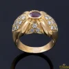 ANILLOS / SORTIJAS Sortija en oro amarillo con rubí y brillantes