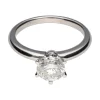 ANILLOS / SORTIJAS Sortija en oro blanco con un brillante 1,23ct , si 1 , f. Talla 13.