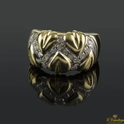 ANILLOS / SORTIJAS Sortija en oro amarillo con brillantes.