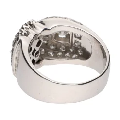 ANILLOS / SORTIJAS Sortija en oro blanco con brillantes. Talla 16.
