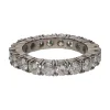 ANILLOS / SORTIJAS Sortija eternity en platino con brillantes. Talla 15.