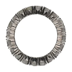 ANILLOS / SORTIJAS Sortija eternity en platino con brillantes. Talla 15.