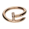 ANILLOS / SORTIJAS Sortija juste un clou de cartier en oro rosa con brillantes. Talla 51.