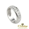 ANILLOS / SORTIJAS Sortija media alianza oro blanco y diamantes. Talla nº: 15