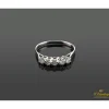 ANILLOS / SORTIJAS Sortija oro blanco y diamantes cinquillo