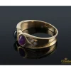 ANILLOS / SORTIJAS Sortija oro amarillo rubí y zafiro cabuchón