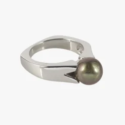 ANILLOS / SORTIJAS Sortija oro blanco 14k con perla.