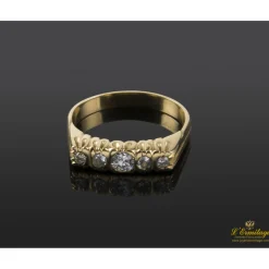 ANILLOS / SORTIJAS Sortija oro amarillo y diamantes cinquillo