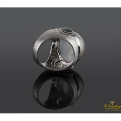 ANILLOS / SORTIJAS Sortija oro blanco media perla