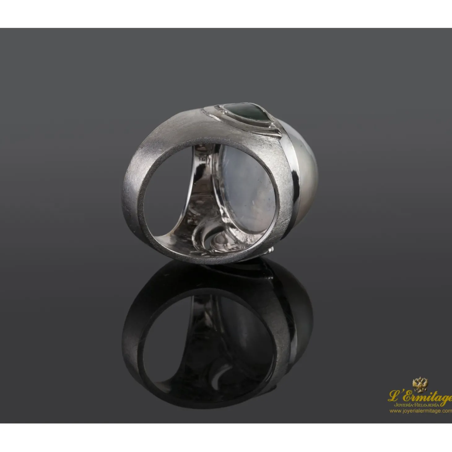 ANILLOS / SORTIJAS Sortija oro blanco media perla