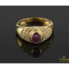 ANILLOS / SORTIJAS Sortija oro amarillo rubi y diamantes