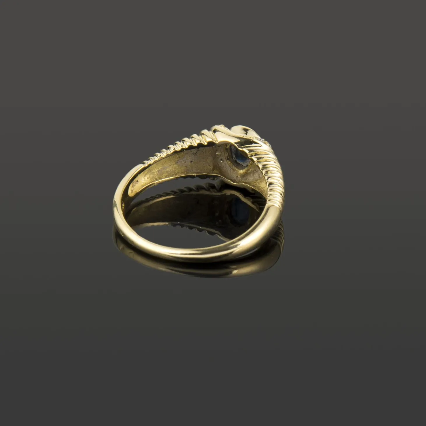 ANILLOS / SORTIJAS Sortija oro amarillo zafiro y diamantes