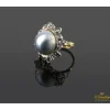 ANILLOS / SORTIJAS Sortija oro amarillo media perla y diamantes