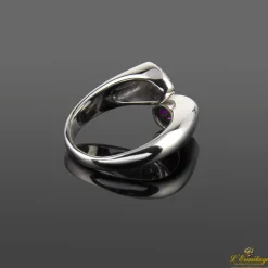 ANILLOS / SORTIJAS Sortija oro blanco diamantes y rubíes