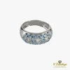 ANILLOS / SORTIJAS Sortija oro blanco aguamarinas y diamantes