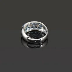 ANILLOS / SORTIJAS Sortija oro blanco aguamarinas y diamantes