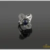 ANILLOS / SORTIJAS Sortija oro blanco zafiro y diamantes