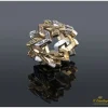 ANILLOS / SORTIJAS Sortija oro amarillo ancha y diamantes