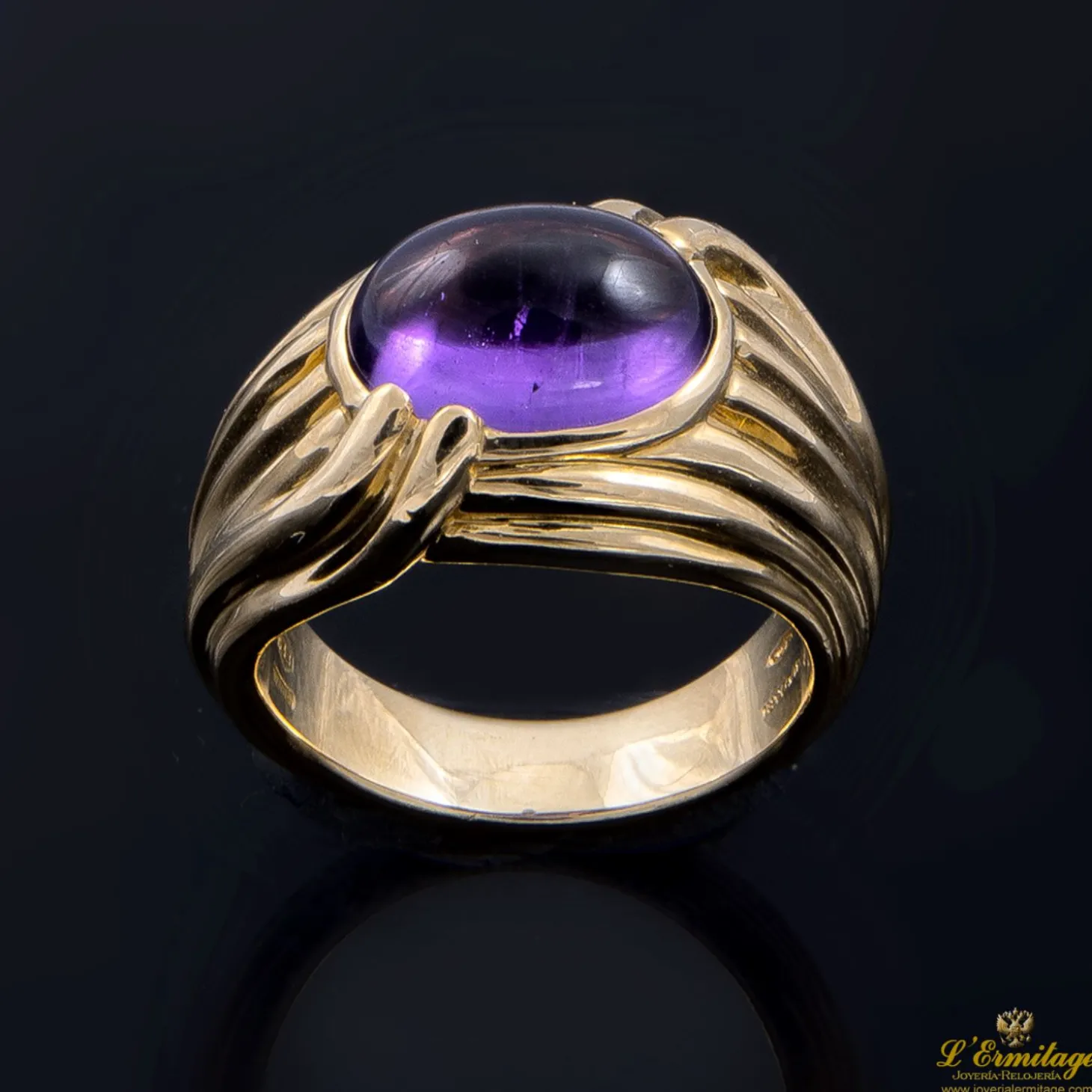 ANILLOS / SORTIJAS Sortija oro amarillo y amatista