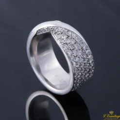 ANILLOS / SORTIJAS Sortija oro blanco y diamantes.