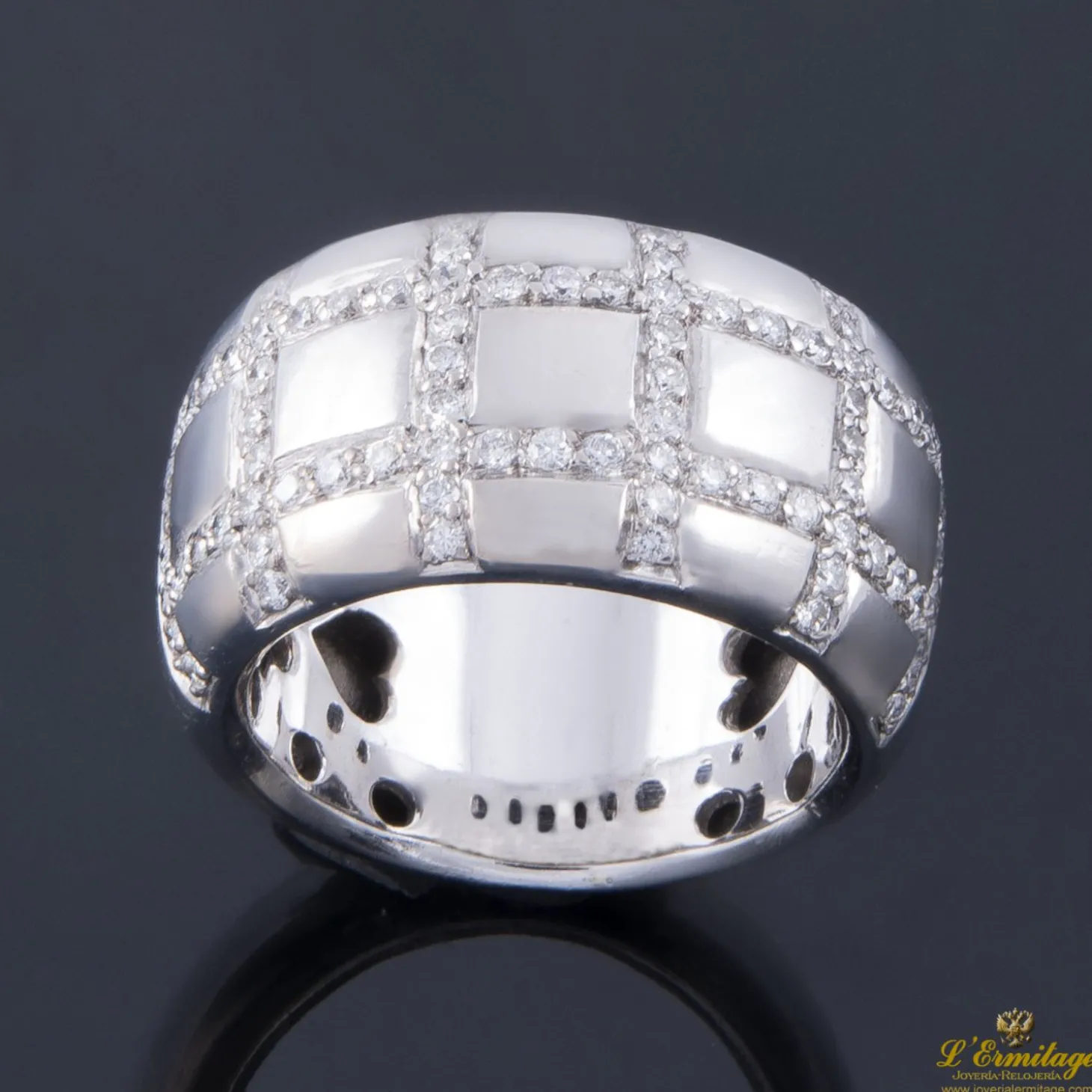 ANILLOS / SORTIJAS Sortija oro blanco y diamantes