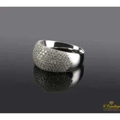 ANILLOS / SORTIJAS Sortija oro blanco y cuajado de diamantes