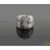 ANILLOS / SORTIJAS Sortija oro blanco diamantes y zafiros