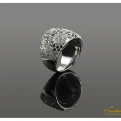 ANILLOS / SORTIJAS Sortija oro blanco diamantes y zafiros
