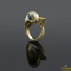 ANILLOS / SORTIJAS Sortija oro amarillo y esmalte pez