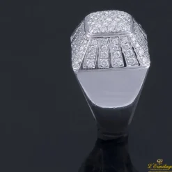 ANILLOS / SORTIJAS Sortija oro blanco y pavé de diamantes