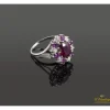ANILLOS / SORTIJAS Sortija oro blanco rubíes y diamantes